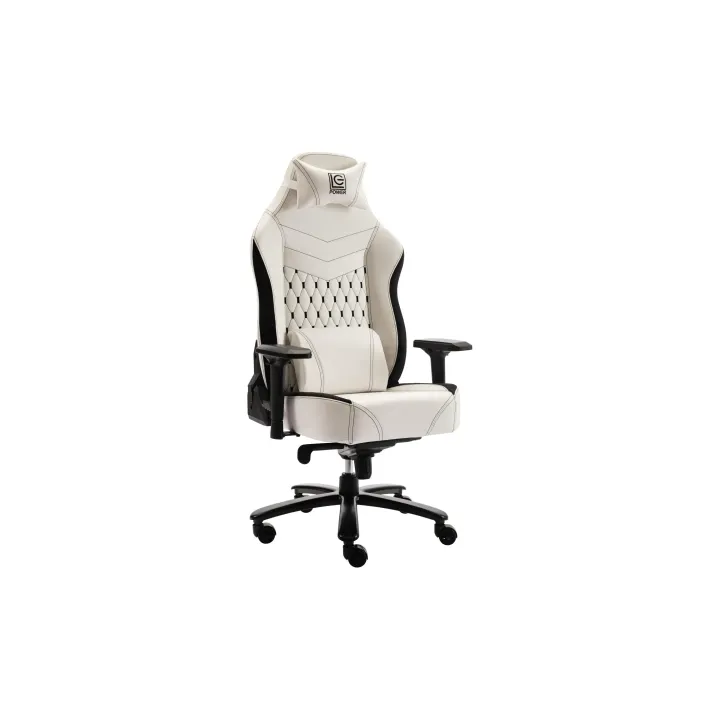 LC-Power Chaise de gaming LC-GC-800BW Blanc-Noir