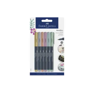 Faber-Castell Crayon feutre Métalliques 6 pièces