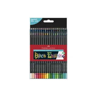 Faber-Castell Crayons de couleur Black Edition 36 pièces