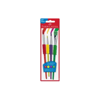 Faber-Castell Brosse à poils Toucher doux 4 tailles