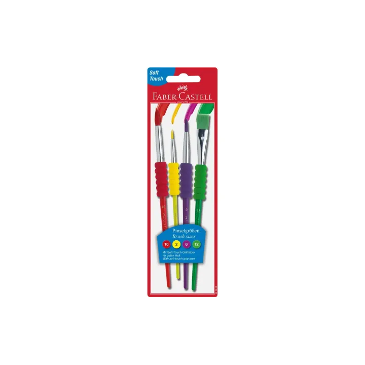 Faber-Castell Brosse à poils Toucher doux 4 tailles