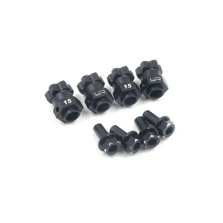 Yeah Racing Entraîneur de roue TRX-4-TRX-6, 15 mm Offset pour 12 mm Hex