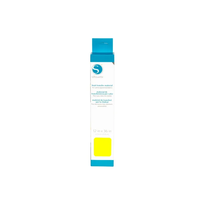 Silhouette Film thermocollant 30.5 cm x 91.4 cm Lisse, jaune fluo