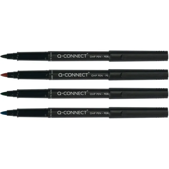 CONNECT Stylo à feuilles OHP 1 mm, 4 pcs.