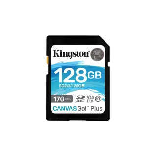 Kingston Carte SDXC Canvas Go! Plus UHS-I U3 V30 128 GB