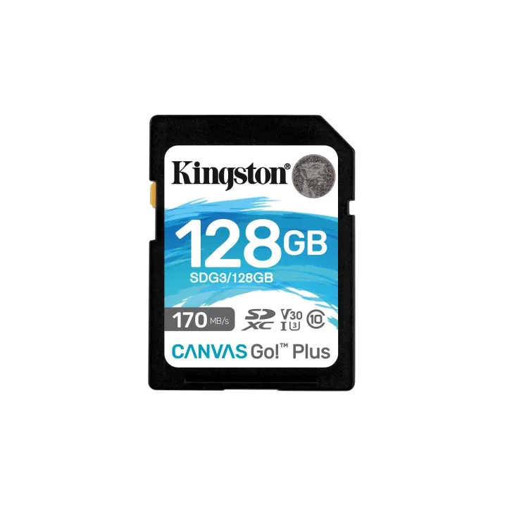 Kingston Carte SDXC Canvas Go! Plus UHS-I U3 V30 128 GB