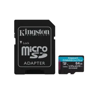 Kingston Carte microSDXC Canvas Go! Plus 64 GB