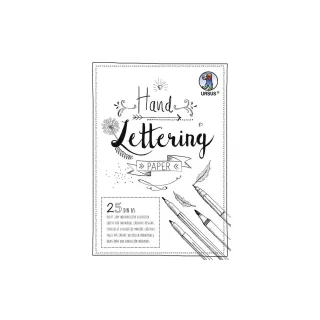 URSUS Carnet de dessin Handlettering  A5, 200 g-m², 25 feuilles, blanc