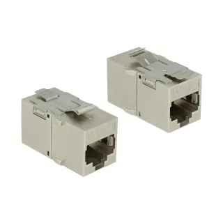 Delock Module Keystone RJ-45 - RJ-45, Cat.6A blindé, 1 pièce