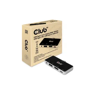 Club 3D Station daccueil CSV-1591 4-in-1 USB 3.1 Typ C 4K60 Hz