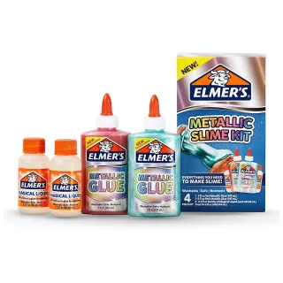 Elmers Colle de bricolage Slime Kit Metallic 4 parties