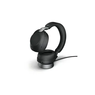 Jabra Écouteurs Evolve2 85 Duo UC Noir, USB-A, avec station de chargement