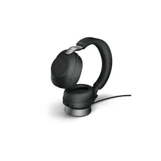 Jabra Écouteurs Evolve2 85 Duo MS Noir, USB-A, avec station de chargement