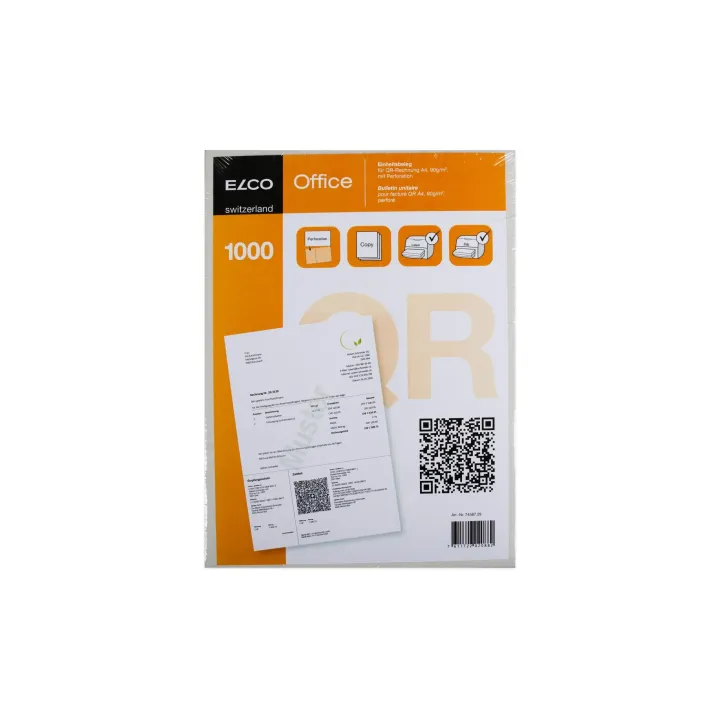 ELCO Formulaire de facturation pour les calculs de QR, 1000 pièces