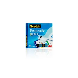 Scotch Ruban adhésif Magic  Détachable, 19 mm x 33 m