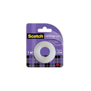 Scotch Ruban adhésif Scotch pour les cadeaux Rouleau de recharge 19 mm x 25 m