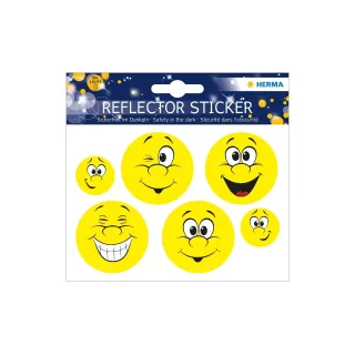 Herma Stickers Autocollant à motif Happy Face Reflektor