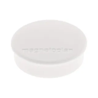 Magnetoplan Aimant Discofix O 2.5 cm Blanc, 10 Pièce-s