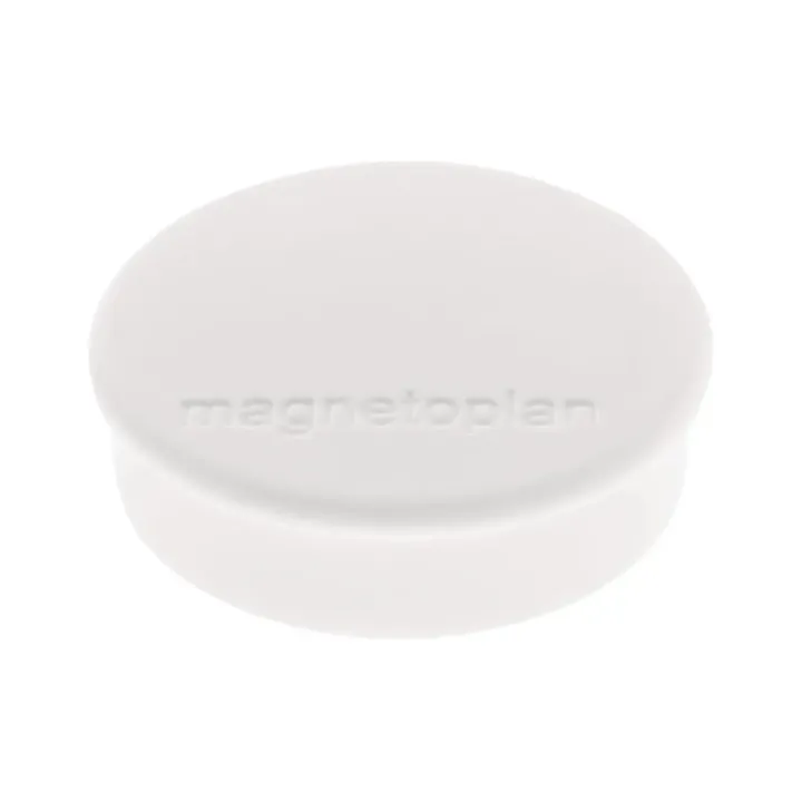 Magnetoplan Aimant Discofix O 2.5 cm Blanc, 10 Pièce-s