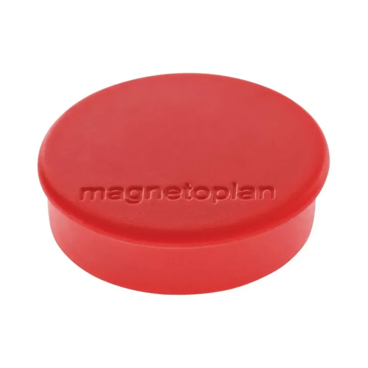 Magnetoplan Aimant Discofix O 2.5 cm Rouge, 10 Pièce-s