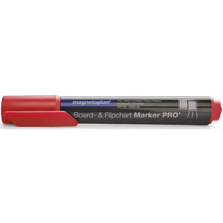 Magnetoplan Marqueur pour flipchart Pro+ Rouge, 4 pièces