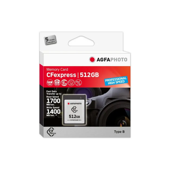 AgfaPhoto Carte CFexpress Professional Type B 512 GB