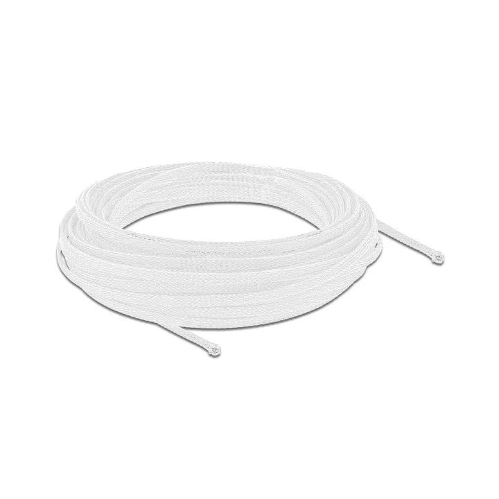 Delock Gaine de câble extensible, 10m x 3 mm Blanc