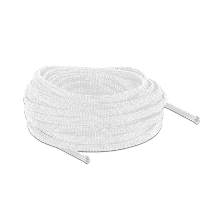 Delock Gaine de câble extensible, 10m x 6 mm Blanc