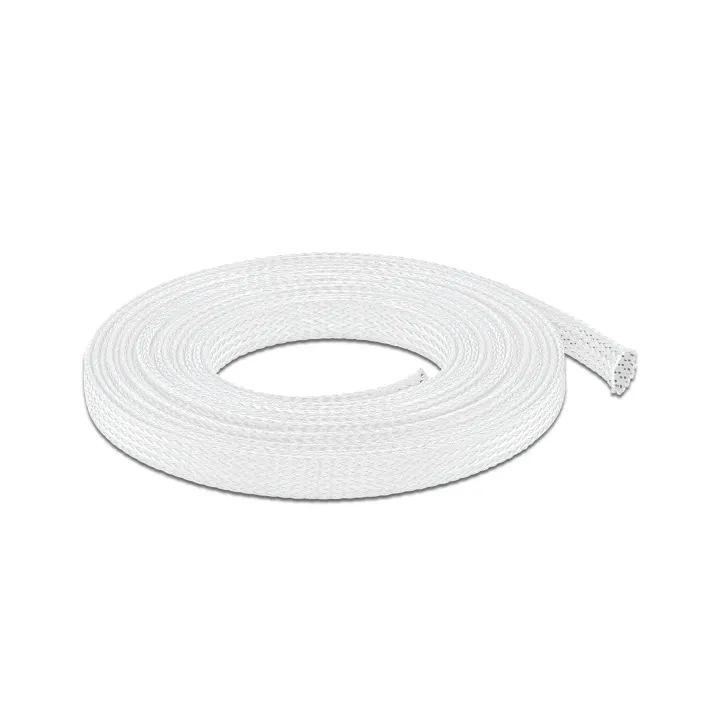 Delock Gaine de câble extensible, 5m x 12 mm Blanc