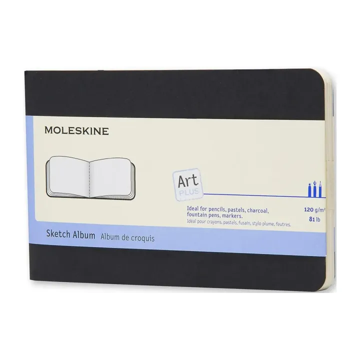 Moleskine Bloc-notes A6 Vierge, Noir