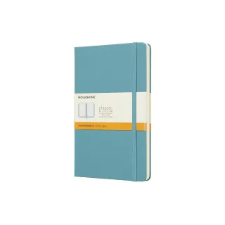 Moleskine Bloc-notes Classic A5 À lignes, Bleu clair Couverture rigide