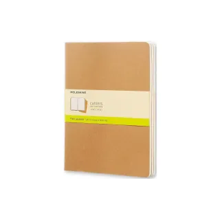 Moleskine Bloc-notes XL Viergeensemble de Brun clairtrois