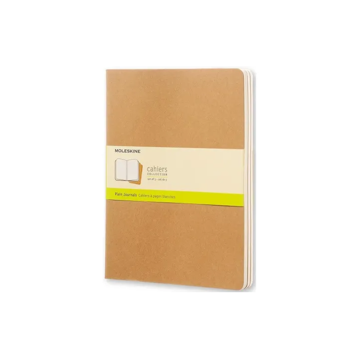 Moleskine Bloc-notes XL Viergeensemble de Brun clairtrois