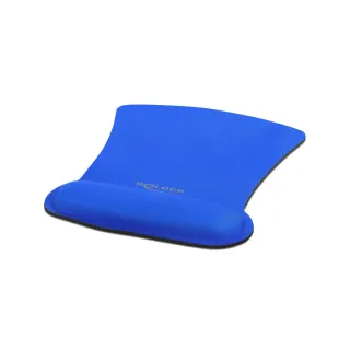 Delock Tapis de souris ergonomique avec repose-poignet, bleu Bleu