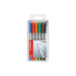 STABILO Stylo à feuilles Stylo à bille universel S 6 pièces Multicolore