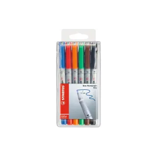 STABILO Stylo à feuilles Crayon de poche universel F 6 pièces Multicolore