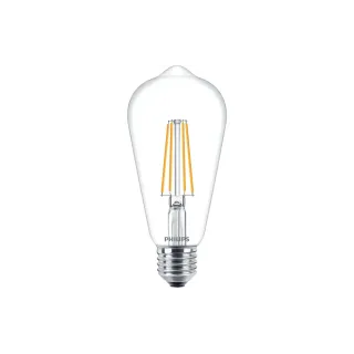 Philips Lampe LEDcla 60W E27 ST64 WW CL ND Blanc chaud