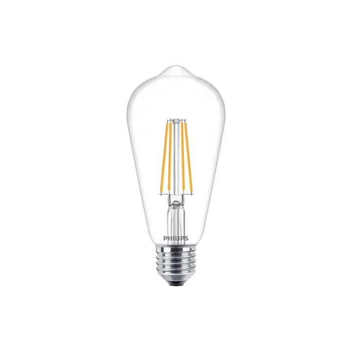 Philips Lampe LEDcla 60W E27 ST64 WW CL ND Blanc chaud