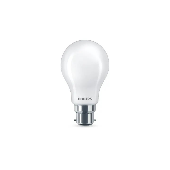 Philips Lampe LEDcla 60W B22 A60 WW FR ND Blanc chaud