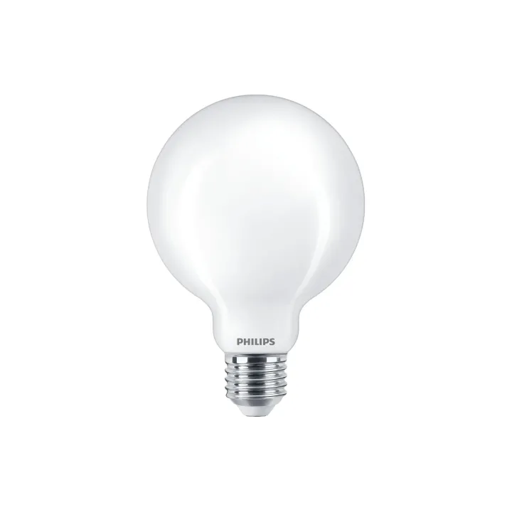 Philips Lampe LEDcla Globe 60W E27 G93 WW FR ND Blanc chaud