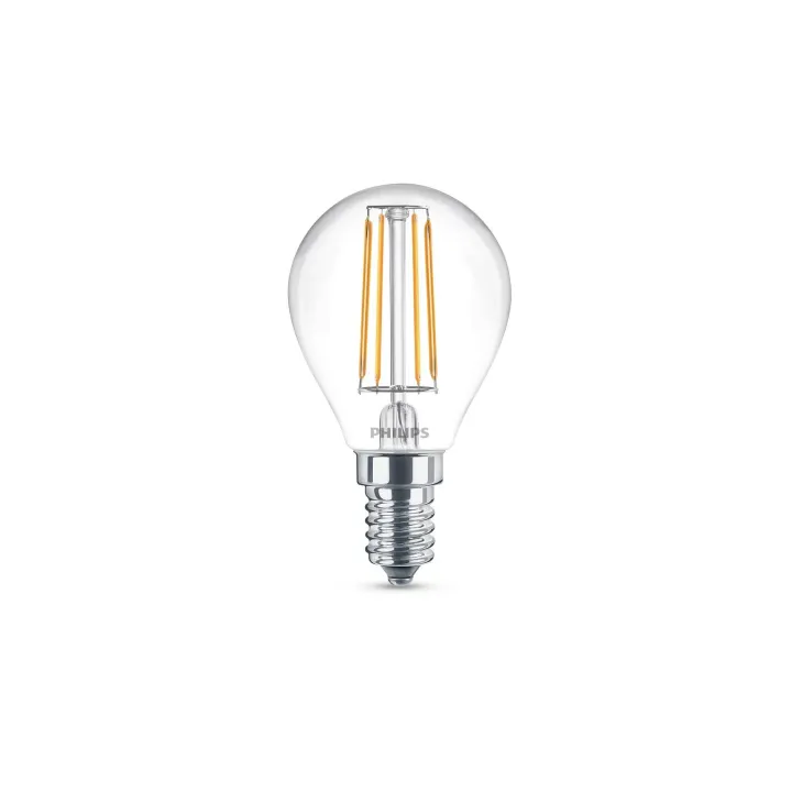 Philips Lampe LEDcla 40W E14 P45 WW CL ND 2PF Blanc chaud