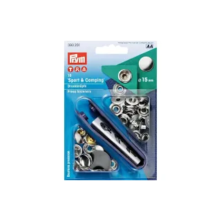 Prym Boutons poussoirs Camping 15 mm, 10 pièces