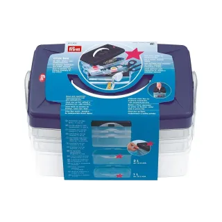 Prym Boîte de rangement Click, 24 x 16.5 x 14 cm, modèle de base