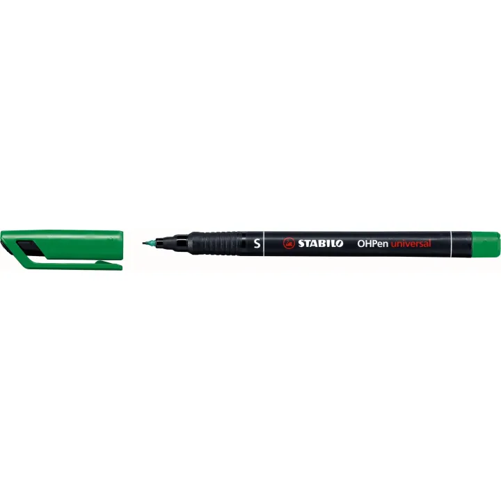 STABILO Stylo à feuilles OHPen universal 0.4 mm vert, 10 pièces