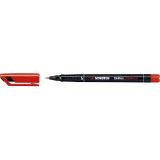 STABILO Stylo à feuilles OHPen universal 0.4 mm rouge, 10 pièces