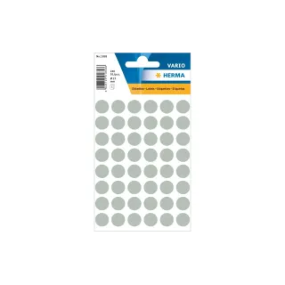 Herma Stickers Pastilles adhésives Vario O 13 mm, gris