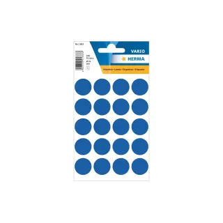 Herma Stickers Pastilles adhésives Vario O 19 mm, bleu foncé