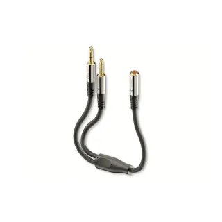 sonero Adaptateur audio 2x 3,5mm à 3,5mm 0.25 m