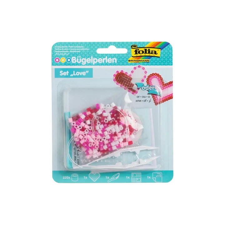 Folia Kits de perles à repasser Amour Multicolore