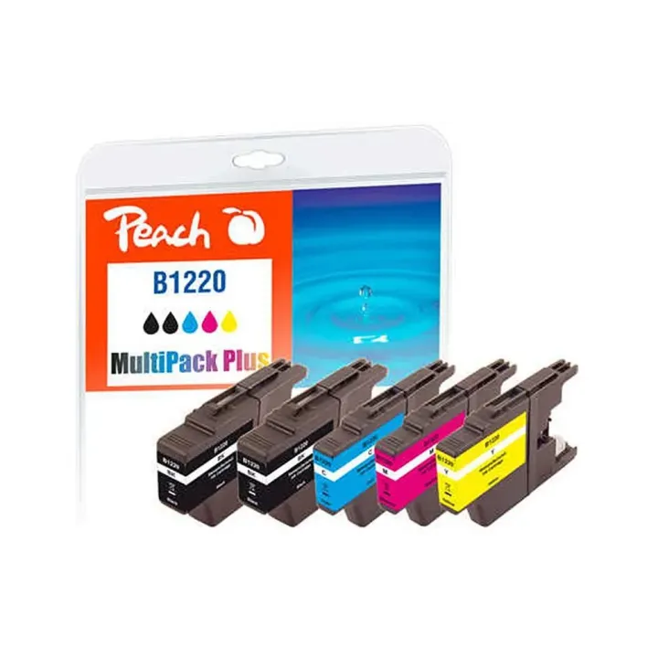 Peach Encre Brother LC-1120 2x BK, 1x chaque C,M,Y